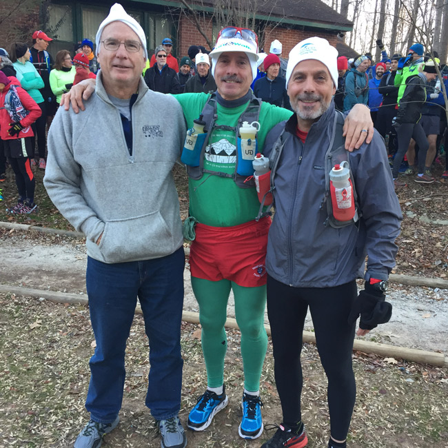 Three of the original MGM runners back at the scene of that crime 25 years later: Anstr Davidson, Joe Clapper and Steve Boutilier