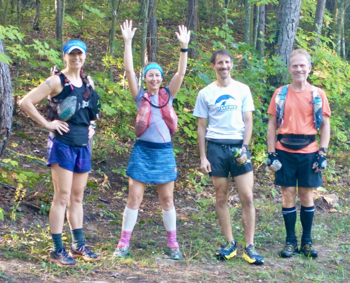 The Fearsome Foursome at the start of the race