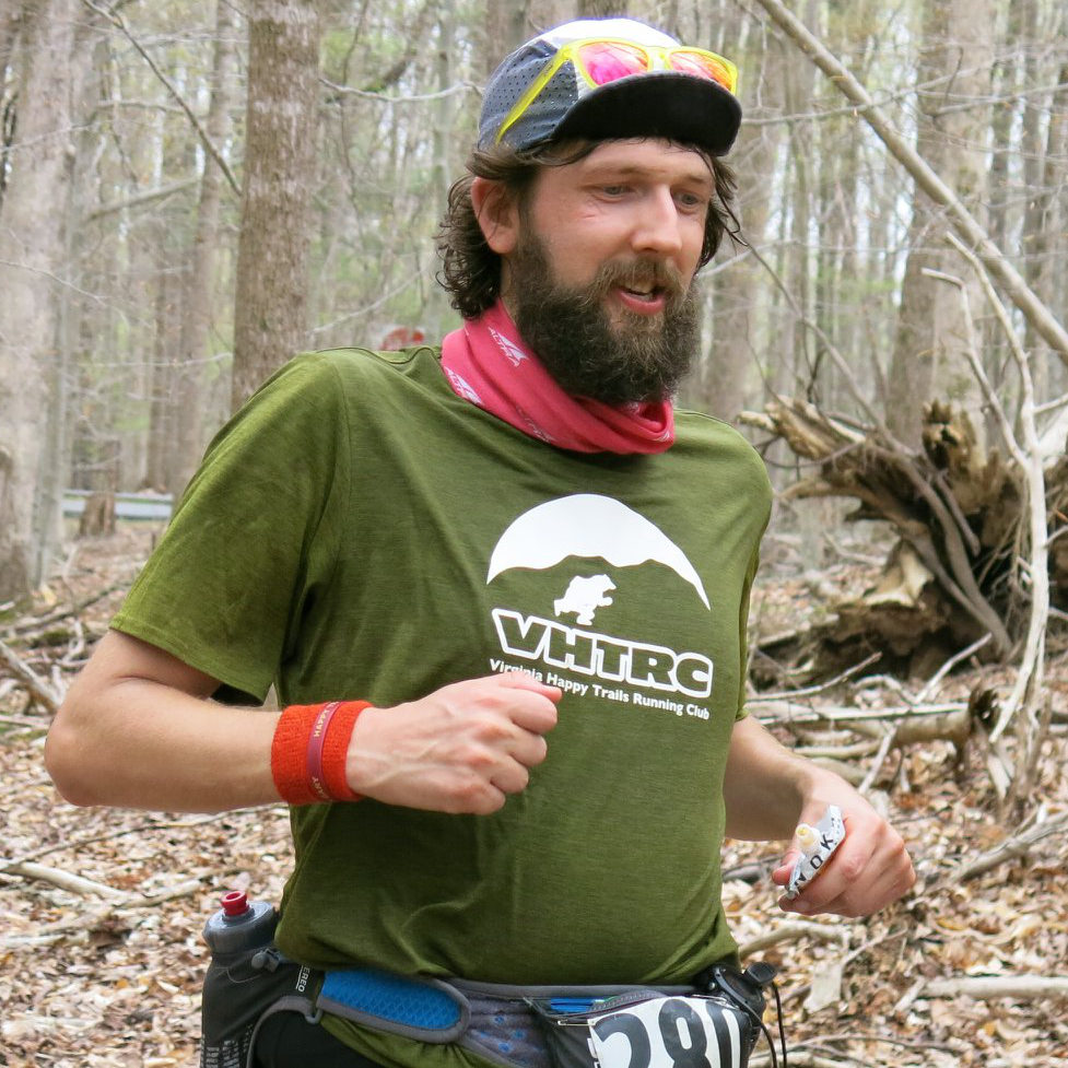 Josh Howe sporting his VHTRC Patagonia Cool Cap Daily