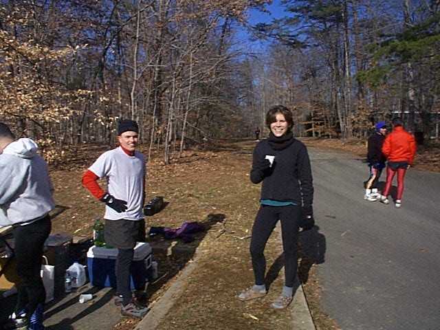 Keith and winner Julia (Gary and Joe in background)