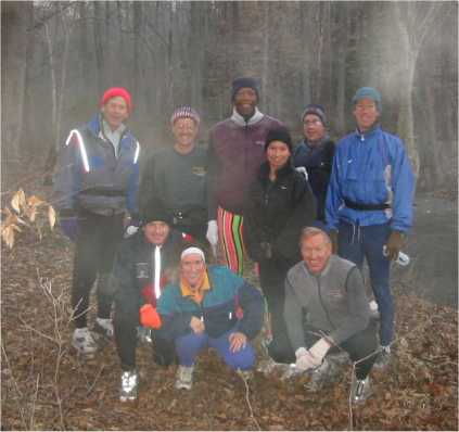 By the stream on the dogleg — fog was on camera, not in the air