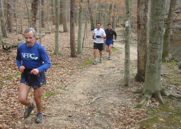 Bill leads a group on the trail