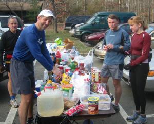 The aid station was quite a spread