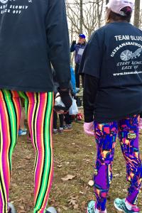 Original Team Slug members James and Rebecca Moore framing RD Gary Knipling during his pre-race briefing