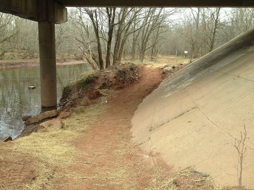 This is the new path under Ordway Road