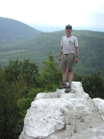 Ron on Strickler Knob in 2006