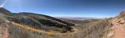 Single track up in the La Sal Mountains on Day 3