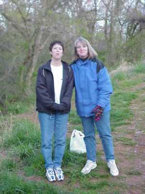 Kay Green, right, with Jane Carr at BRR 1999