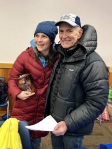 Sheila Vibert, left, with Alan Gowen